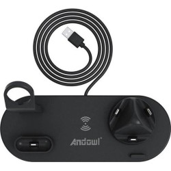 Andowl Ασύρματος Φορτιστής (Qi Pad) 10W Μαύρος (Q-L023)
