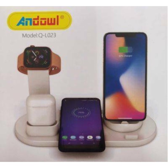 Andowl Ασύρματος Φορτιστής (Qi Pad) 10W Μαύρος (Q-L023) Andowl Ασύρματος Φορτιστής (Qi Pad) 10W Μαύρος (Q-L023)