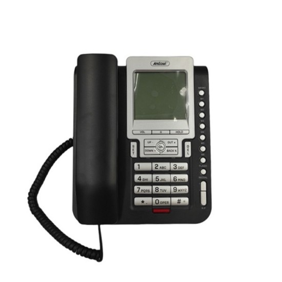 Andowl Q-DH388 Ενσύρματο Τηλέφωνο Γραφείου Μαύρο Andowl Q-DH388 Ενσύρματο Τηλέφωνο Γραφείου Μαύρο