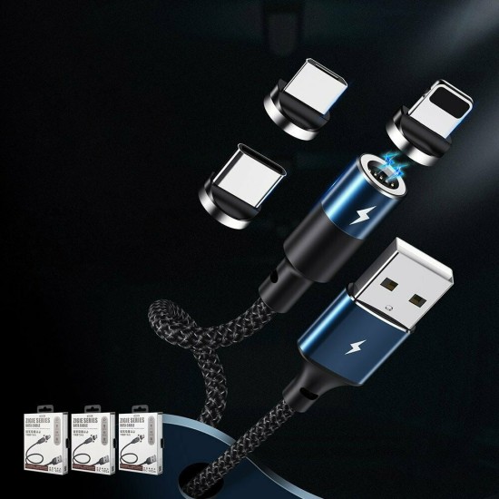 Remax Magnetic USB to Lightning Cable Μπλε 1.2m (Zigie) Remax Magnetic USB to Lightning Cable Μπλε 1.2m (Zigie)