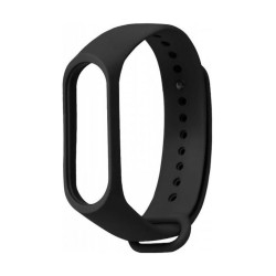 Λουράκι Σιλικόνης Μαύρο (Mi Band 3/4)