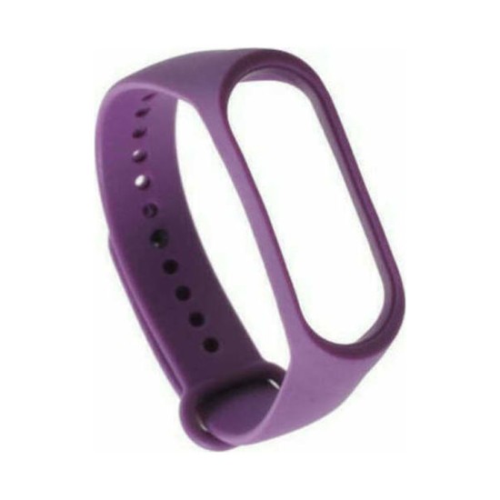 Λουράκι Σιλικόνης Μωβ (Mi Band 3/4)