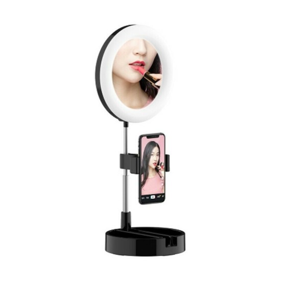 Ring Light Mini G3 16cm 3500-6000K με Επιτραπέζια Βάση Στήριξης και Βάση για Κινητό Black