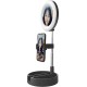 Ring Light Mini G3 16cm 3500-6000K με Επιτραπέζια Βάση Στήριξης και Βάση για Κινητό Black