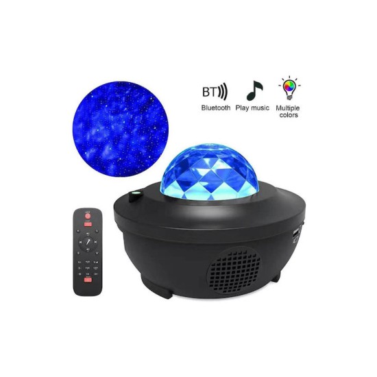 Bluetooth Music Player Usb Bluetooth Διακοσμητικό Φωτιστικό Party Light LED σε Μαύρο Χρώμα Bluetooth Music Player Usb Bluetooth Διακοσμητικό Φωτιστικό Party Light LED σε Μαύρο Χρώμα