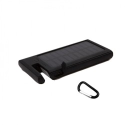 DS16 Ηλιακό Power Bank 30000mAh με 2 Θύρες USB-A Μαύρο