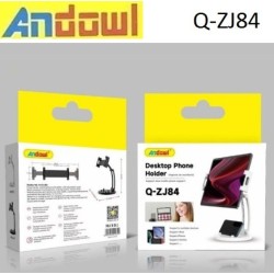 Andowl Q-ZJ84 Βάση Γραφείου για Κινητό σε Λευκό χρώμα