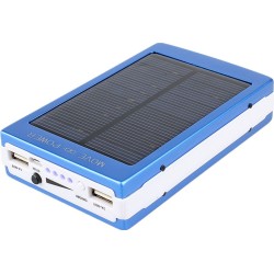 Andowl ES10000 Ηλιακό Power Bank 10000mAh με 2 Θύρες USB-A Μπλε