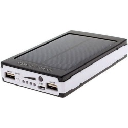 ES30000 Ηλιακό Power Bank 30000mAh με 2 Θύρες USB-A Μαύρο
