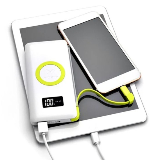 Andowl Power Bank 15000mAh 18W με Θύρα USB-C Λευκό Andowl Power Bank 15000mAh 18W με Θύρα USB-C Λευκό