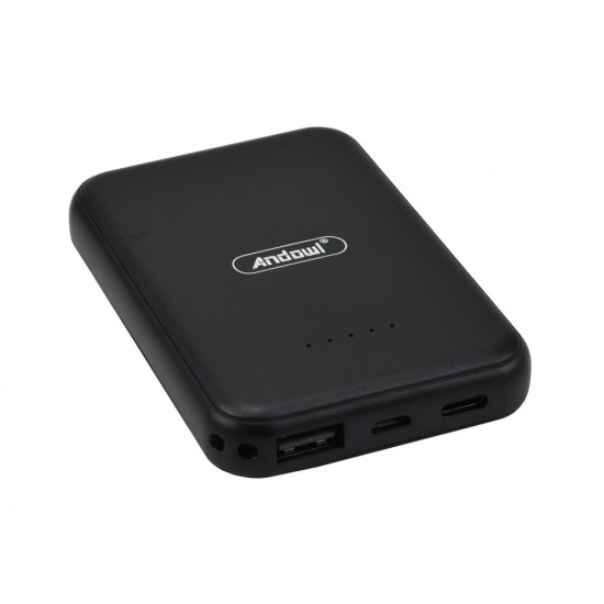 Andowl MagSafe Power Bank 6000mAh με Θύρα USB-A και Θύρα USB-C Μαύρο Andowl MagSafe Power Bank 6000mAh με Θύρα USB-A και Θύρα USB-C Μαύρο