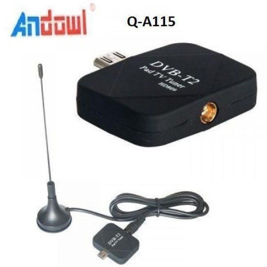 Q-A115 TV Stick για Smartphone/Tablet με Επίγειο Δέκτη DVB-T / DVB-T2 και σύνδεση micro USB