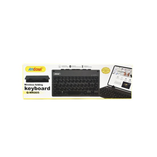 Andowl Q-WK805 Ασύρματο Bluetooth Πληκτρολόγιο Αγγλικό US