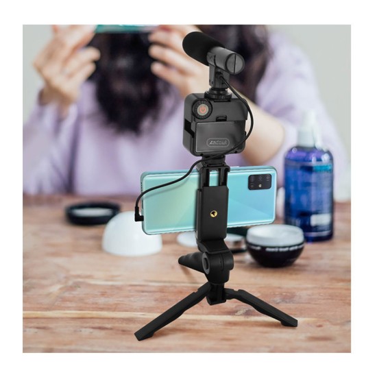 Live Video Package Set Q-ZJ09 Τρίποδο Κινητού Μαύρο