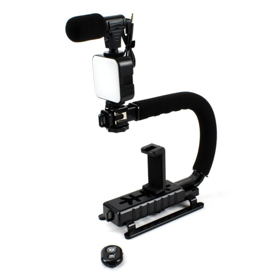 Andowl Q-ZJ010 Τρίποδο Κινητού με Bluetooth Μαύρο