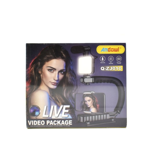 Andowl Q-ZJ010 Τρίποδο Κινητού με Bluetooth Μαύρο