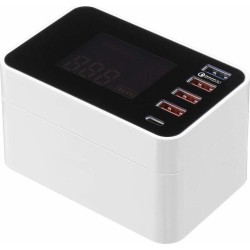 Βάση Φόρτισης με 4 Θύρες USB-A και Θύρα USB-C Quick Charge 3.0 σε Λευκό χρώμα (CD-A33Q)