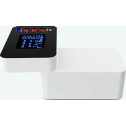 Βάση Φόρτισης με 4 Θύρες USB-A και Θύρα USB-C Quick Charge 3.0 σε Λευκό χρώμα (CD-A33Q)