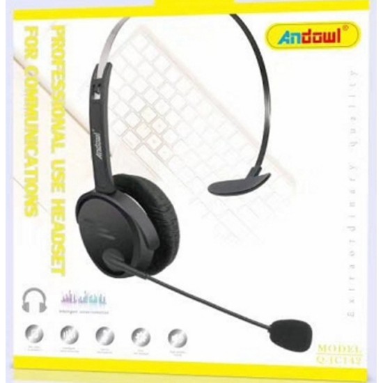 Andowl Q-JC142 On Ear Multimedia Ακουστικά με μικροφωνο και σύνδεση 3.5mm Jack