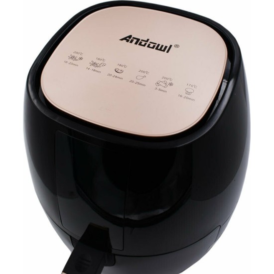 Andowl Q-Z8 Φριτέζα Αέρος με Αποσπώμενο Κάδο 5lt Χρυσή Andowl Q-Z8 Φριτέζα Αέρος με Αποσπώμενο Κάδο 5lt Χρυσή