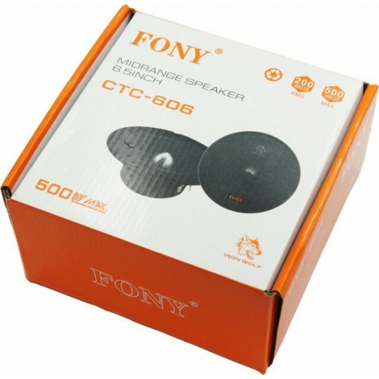 Σετ Ηχεία Αυτοκινήτου CTC-606 6.5" με 200W RMS (Midrange) Σετ Ηχεία Αυτοκινήτου CTC-606 6.5" με 200W RMS (Midrange)