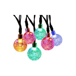 Ηλιακά Διακοσμητικά Λαμπάκια Bubble 5 Mέτρων 20 LED - Πολύχρωμα