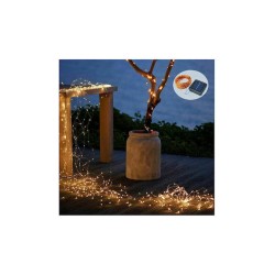 200 Χριστουγεννιάτικα Λαμπάκια LED Πολύχρωμα 20μ Ηλιακά σε Σειρά