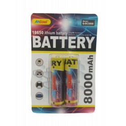 Andowl Q-DC3000 Επαναφορτιζόμενες Μπαταρίες 18650 8000mAh 2τμχ