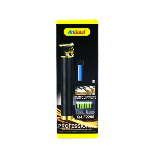 Andowl Q-LF2200 Επαναφορτιζόμενη Κουρευτική Μηχανή Μαύρη Andowl Q-LF2200 Επαναφορτιζόμενη Κουρευτική Μηχανή Μαύρη