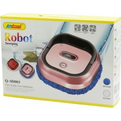 Andowl Q-SD003 Σκούπα Ρομπότ για Σκούπισμα & Σφουγγάρισμα Rose Gold