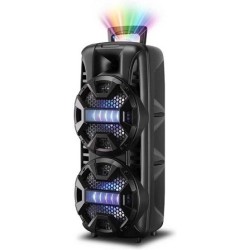 Andowl Σύστημα Karaoke με Ενσύρματo Μικρόφωνo σε Μαύρο Χρώμα