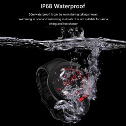E3 Αδιάβροχο Smartwatch με Παλμογράφο (Μαύρο)