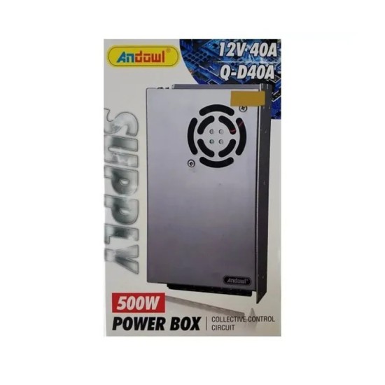 Τροφοδοτικό LED Ισχύος 500W με Τάση Εξόδου 12V Q-D40A Andowl