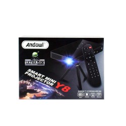 Andowl Y8 Mini Projector Λάμπας LED με Wi-Fi Μαύρος