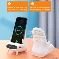 Andowl Ασύρματος Φορτιστής (Qi Pad) 7.5W Λευκός (XFM111)