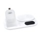 Andowl Ασύρματος Φορτιστής (Qi Pad) 30W Power Delivery / Quick Charge 3.0 Λευκός (A06)
