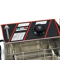 Ηλεκτρική Φριτέζα Διπλή 5kW Χωρητικότητας 2x6lt 56x45.5x29cm