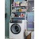 Laundry Rack Stainless Steel Επιδαπέδια Ραφιέρα Μπάνιου Μεταλλική με 3 Ράφια 68x25x160cm White Laundry Rack Stainless Steel Επιδαπέδια Ραφιέρα Μπάνιου Μεταλλική με 3 Ράφια 68x25x160cm White