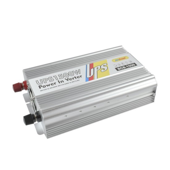 Andowl Inverter Αυτοκινήτου Τροποποιημένου Ημιτόνου 1500W για Μετατροπή 12V DC σε 220V AC Andowl Inverter Αυτοκινήτου Τροποποιημένου Ημιτόνου 1500W για Μετατροπή 12V DC σε 220V AC