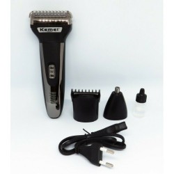Kemei 3x1 Rechargeable Multi Function Shaver - Black KM-6776 Ξυριστική Μηχανή Προσώπου Επαναφορτιζόμενη