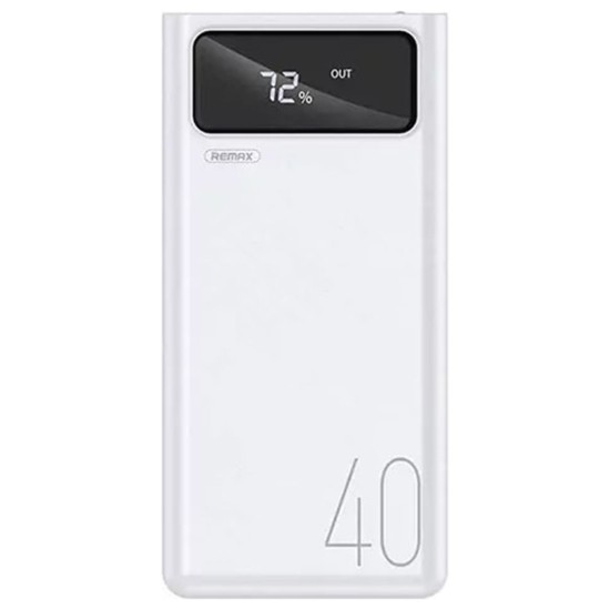 Remax RPP-113 Power Bank 40000mAh με 4 Θύρες USB-A Λευκό
