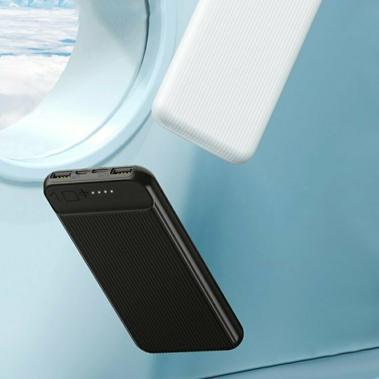 Remax RPP-159 Power Bank 10000mAh με 2 Θύρες USB-A Μαύρο