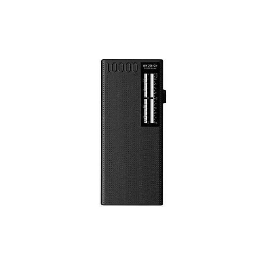 WK WP-056 Power Bank 10000mAh με 2 Θύρες USB-A Μαύρο