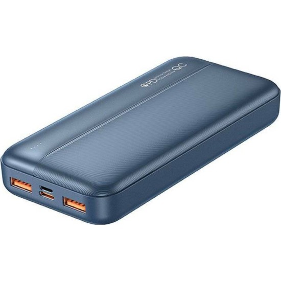 Remax Power Bank RPP-213 20000mAh 22.5W με Γρήγορη Φόρτιση και USB-C Μπλε