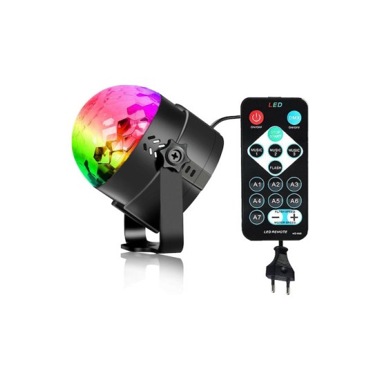 YB-689 Διακοσμητικό Φωτιστικό με Φωτισμό RGB Party Light LED σε Μαύρο Χρώμα YB-689 Διακοσμητικό Φωτιστικό με Φωτισμό RGB Party Light LED σε Μαύρο Χρώμα