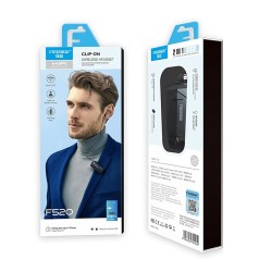 Fineblue F520 In-ear Bluetooth Handsfree Ακουστικό Πέτου Λευκό
