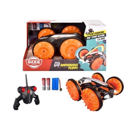 Dickie Amphibious R-C Flippy with Charger 22cm 1:18