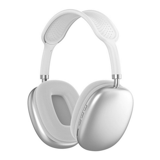 P9 Ασύρματα Bluetooth Over Ear Ακουστικά με 5 ώρες Λειτουργίας Ασημί
