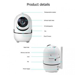 Andowl IP Κάμερα Παρακολούθησης Wi-Fi HD με Μικρόφωνο και Φακό 3,6mm Q-SX910