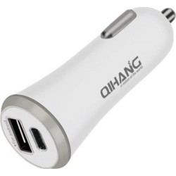 QIHANG Φορτιστής Αυτοκινήτου QH-D28 Συνολικής Έντασης 3A Γρήγορης Φόρτισης με Θύρες: 1xUSB 1xType-C